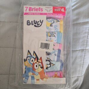 Little Girls sz 4 Bluey Underwear NIP 100% Cotton